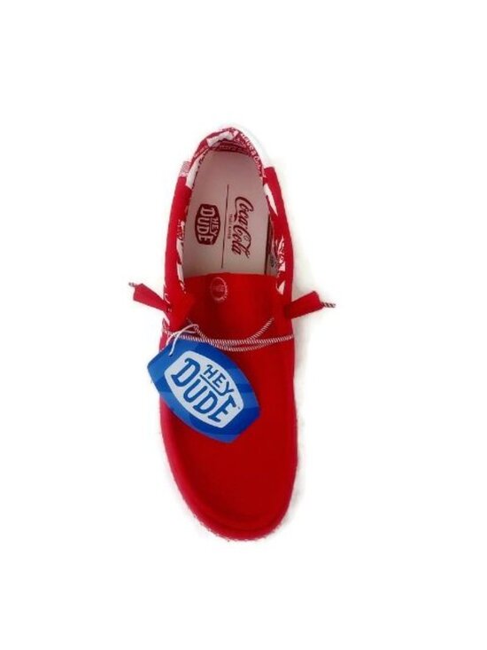 Hey Dude Mens Size 15 x Coca-Cola Wally Coke Limited Edition Casual Shoes Red main image 7